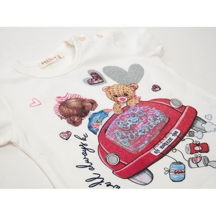 Футболка дитяча Breeze BEST FRIENDS (14114-86G-beige) зображення 4