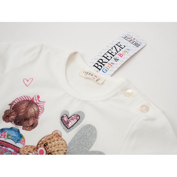 Футболка дитяча Breeze BEST FRIENDS (14114-86G-beige) зображення 5