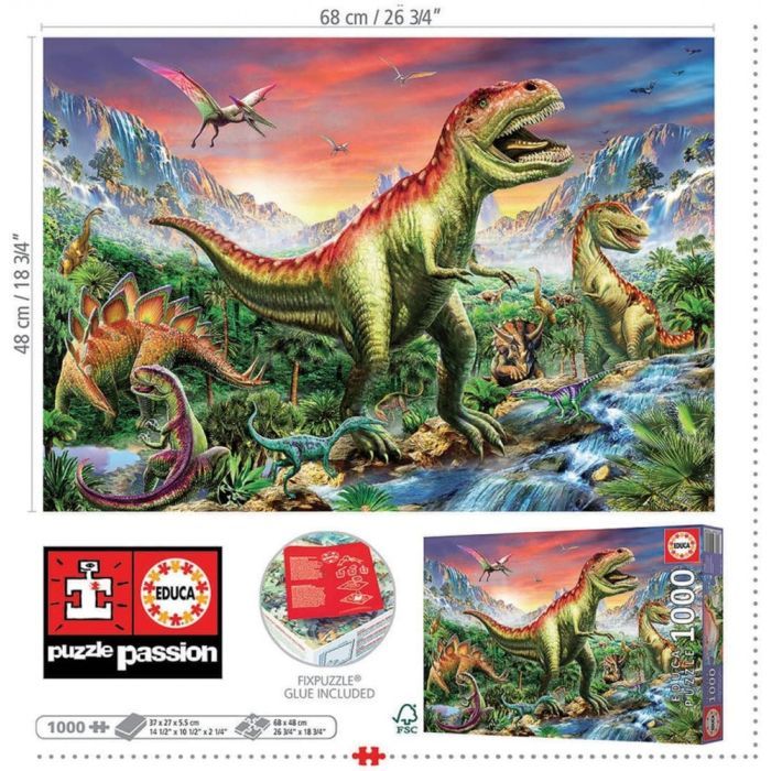 Пазл Educa Jurassic Forest 1000 елементів (6337608) зображення 3