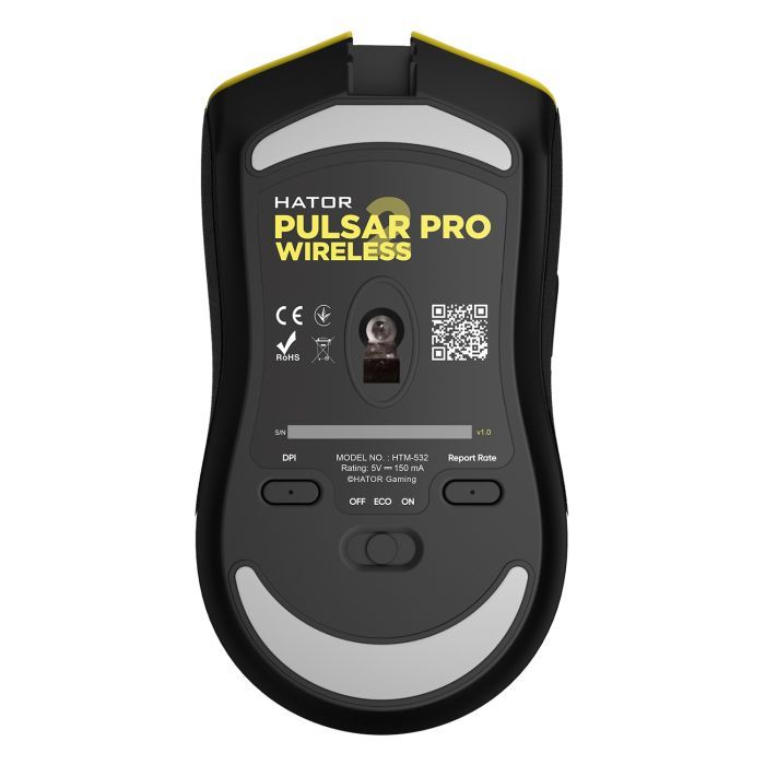 Мышка Hator Pulsar 2 Pro Wireless Yellow (HTM-532) изображение 5