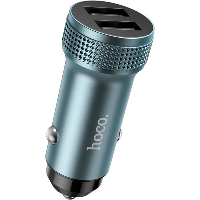 Зарядний пристрій HOCO Z49 Level 2xUSB Metal Gray (6931474795618) зображення 3