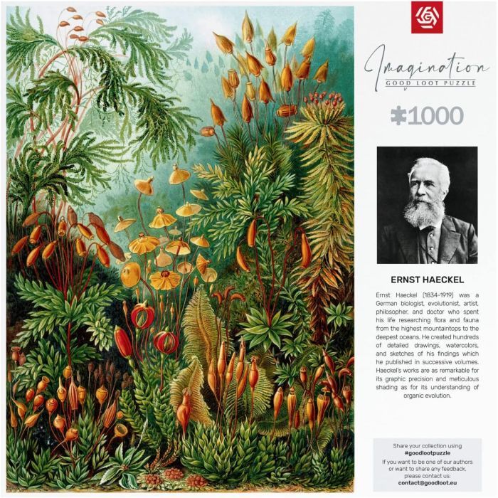 Пазл GoodLoot Imagination: Ernst Haeckel Muscinae 1000 елементів (5908305239642) зображення 4