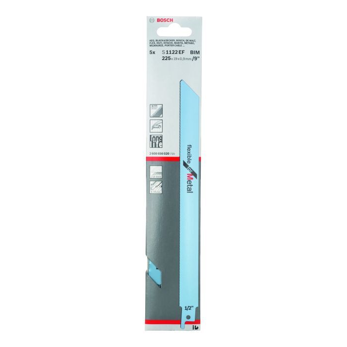 Полотно Bosch по металлу, S 1122 EF, 18TPI, 5шт (2.608.656.020)