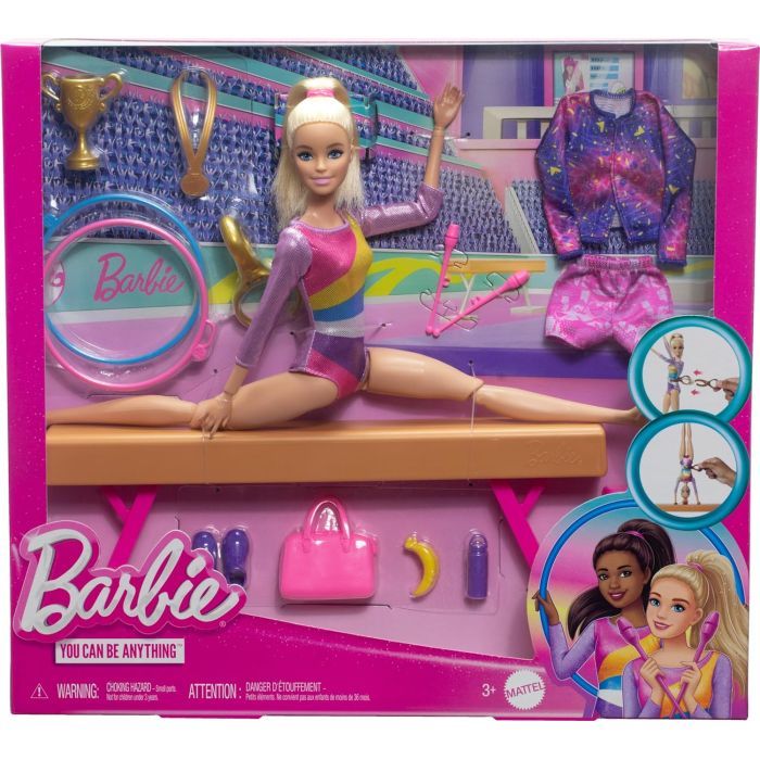 Кукла Barbie You can be Тренировка по гимнастике (HRG52) изображение 6