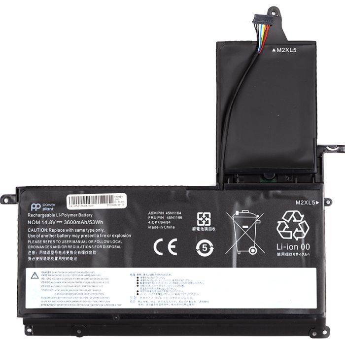 Аккумулятор для ноутбука LENOVO ThinkPad S5 S530 (45N1166) 14.8V 3600mAh PowerPlant (NB482085)
