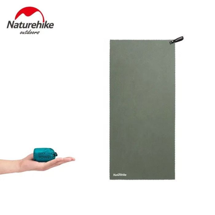 Туристическое полотенце Naturehike MJ02 Ultralight NH19Y002-J 128 см х 80 см оливковий (6927595735862) изображение 4