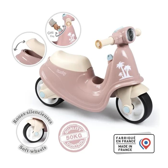 Беговел Smoby Toys розовый 65x34x48 см (721008) изображение 4