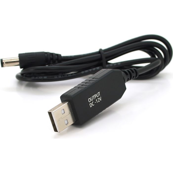 Кабель питания USB to DC 5.5x2.5 12V 1.0m OEM (29886) Voltronic (KPFR/5-12)