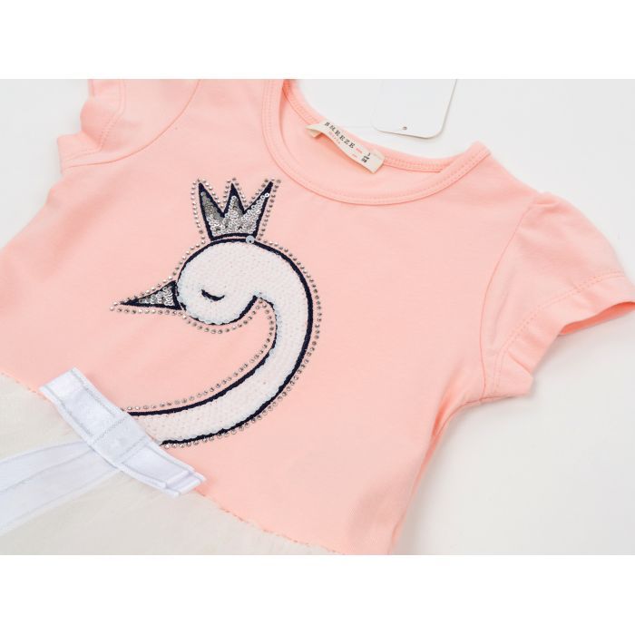 Плаття дитяче Breeze з лебедем (14253-128G-peach) зображення 3