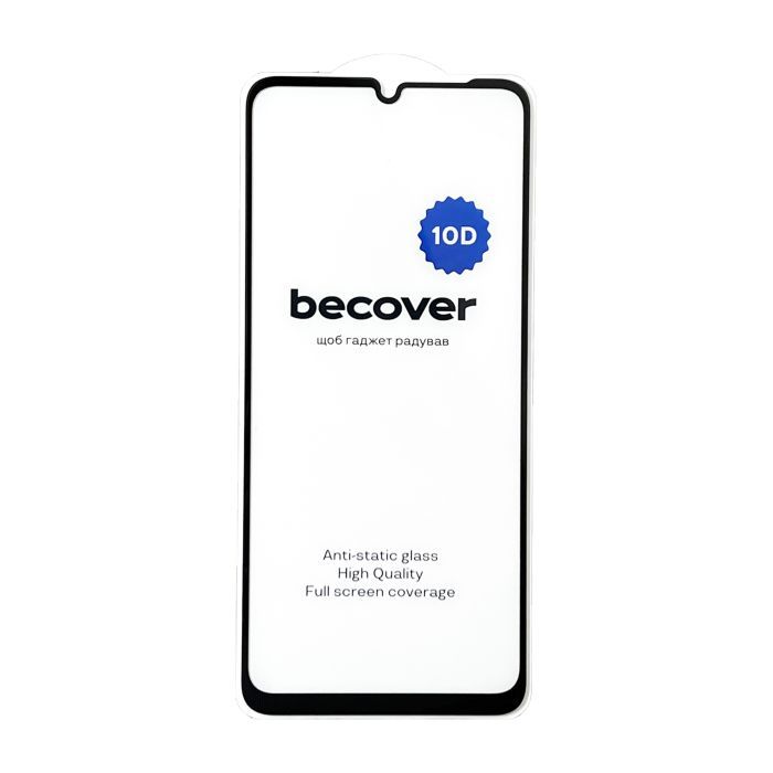 Стекло защитное BeCover Poco C65 10D Black (711527) изображение 3