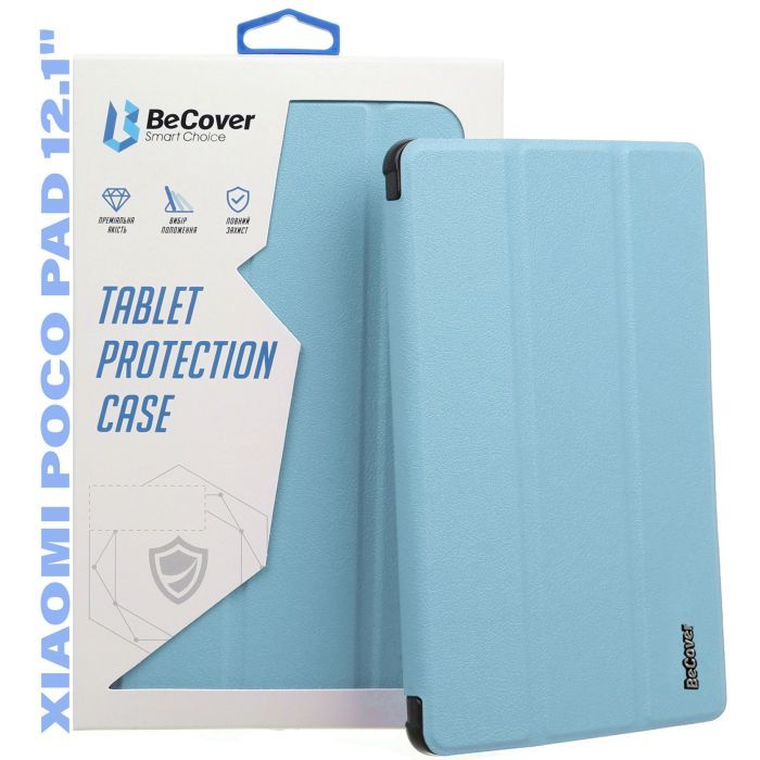 Чехол для планшета BeCover Smart Case Xiaomi Poco Pad 12.1" Light Blue (711560)
