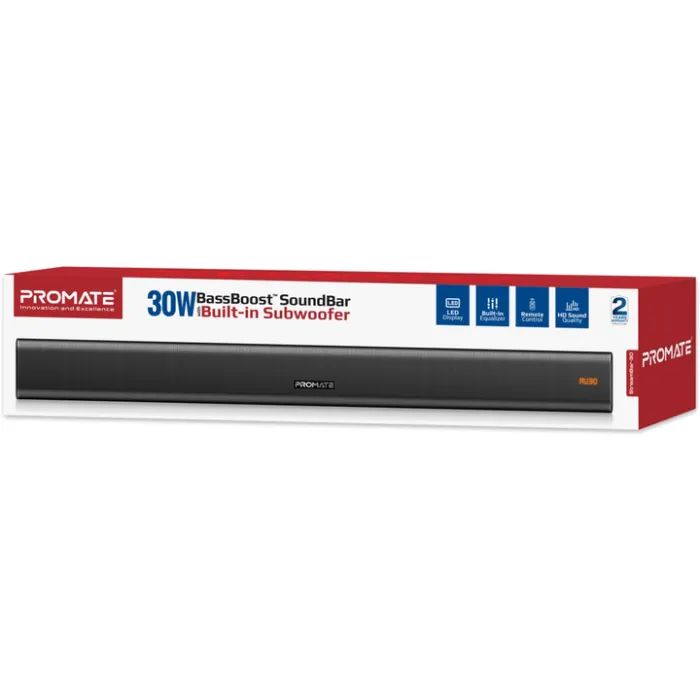 Акустична система Promate StreamBar-30 Black (streambar-30.black) зображення 2