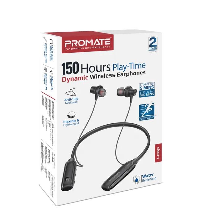 Наушники Promate Leap Black (leap.black) изображение 2