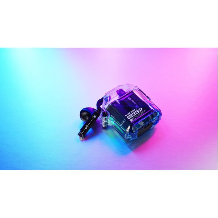 Наушники GravaStar Sirius P5 TWS BT 5.2 IPX4 Transparent Blue (GRAVASTARP5_XTAL_BLU_V2) изображение 12