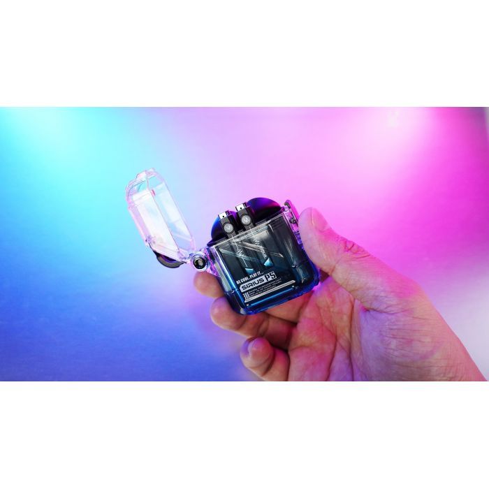 Наушники GravaStar Sirius P5 TWS BT 5.2 IPX4 Transparent Blue (GRAVASTARP5_XTAL_BLU_V2) изображение 7