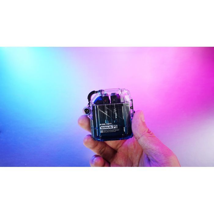 Наушники GravaStar Sirius P5 TWS BT 5.2 IPX4 Transparent Blue (GRAVASTARP5_XTAL_BLU_V2) изображение 9