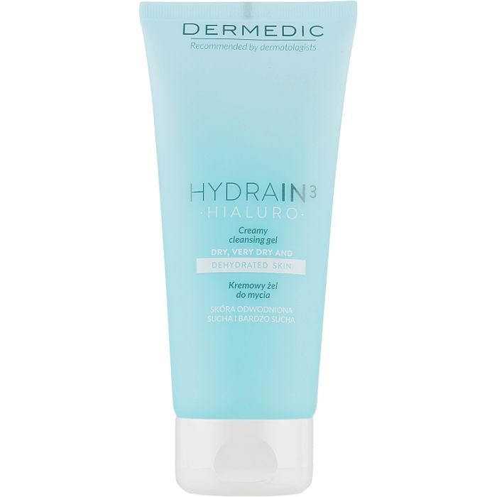 Гель для умывания Dermedic Hydrain 3 Hialuro Creamy Cleansing Gel 200 мл (5901643170691)