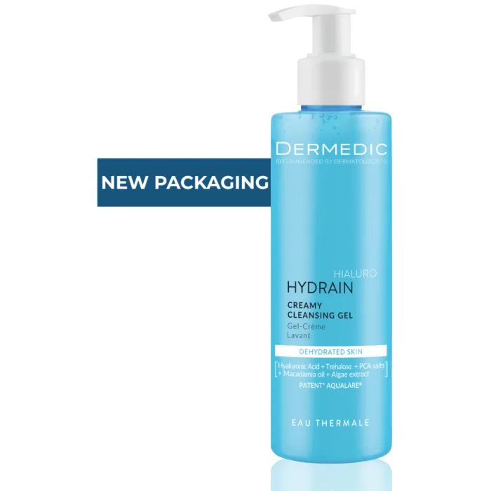 Гель для умывания Dermedic Hydrain 3 Hialuro Creamy Cleansing Gel 200 мл (5901643170691/5901643178123) изображение 2