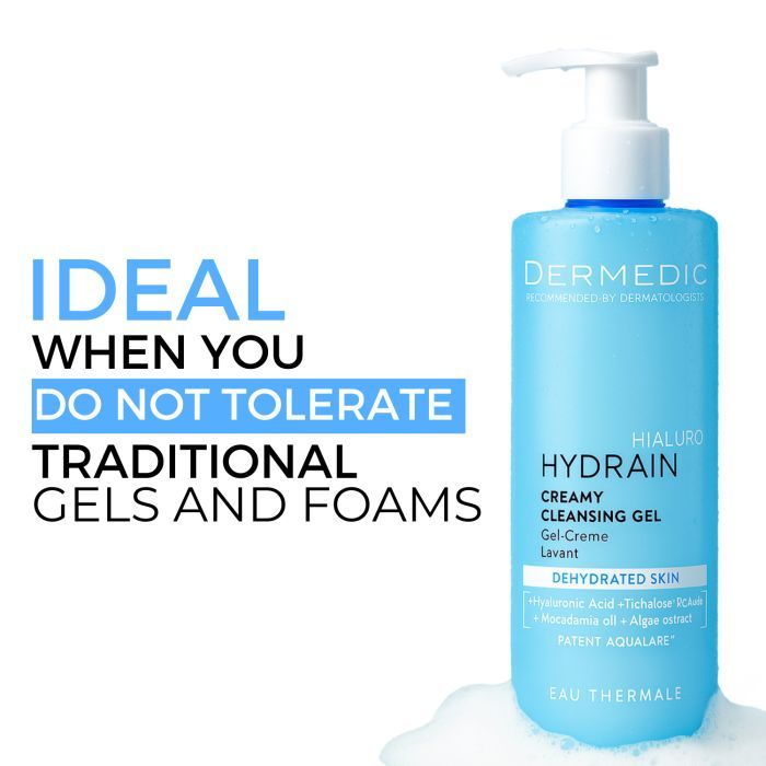 Гель для умывания Dermedic Hydrain 3 Hialuro Creamy Cleansing Gel 200 мл (5901643170691/5901643178123) изображение 3