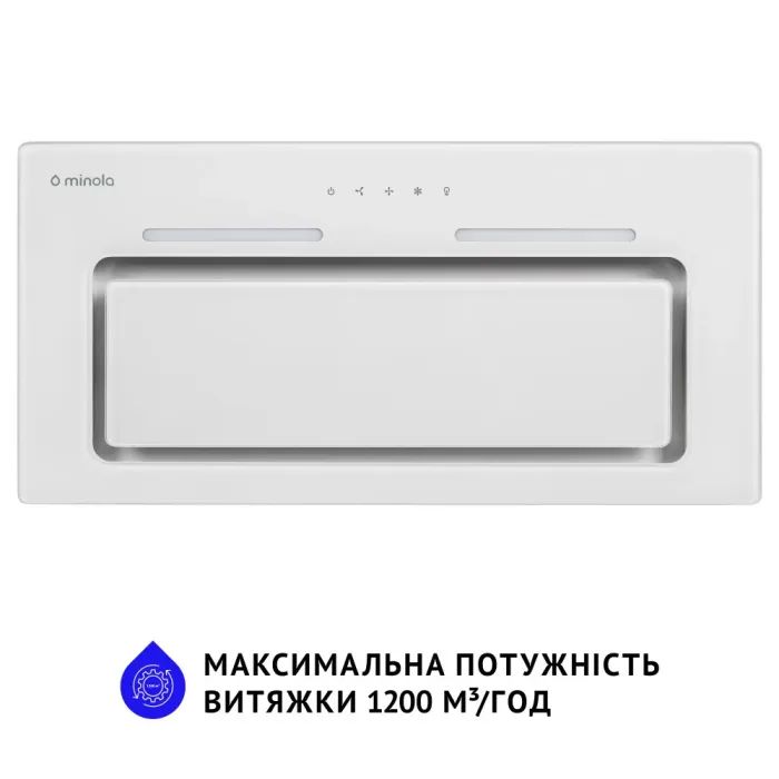 Витяжка кухонна Minola HBI 6873 WH GLASS 1200 LED Line зображення 3