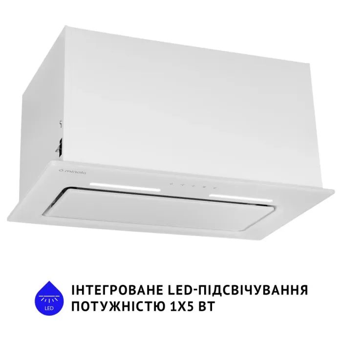 Витяжка кухонна Minola HBI 6873 WH GLASS 1200 LED Line зображення 7