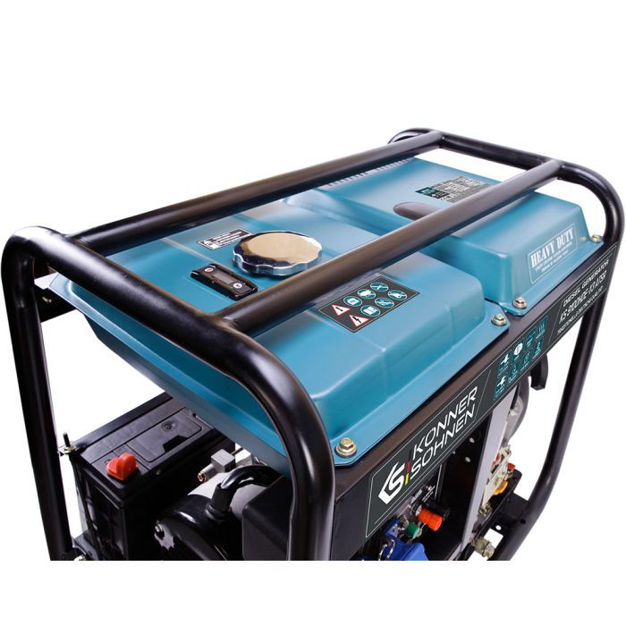 Генератор Konner&Sohnen дизельний KS 9100HDE-1/3 ATSR (EURO V), 230/400В, 6.5/6.0кВт, 7.5/7.0кВт, 1/3Фази, ATS, електрос (KS9100HDE-1/3ATSR) зображення 6