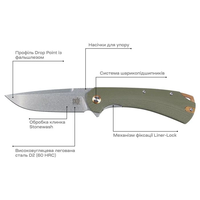 Ніж Skif Frontier SW Olive (DL-001SWOL) зображення 6