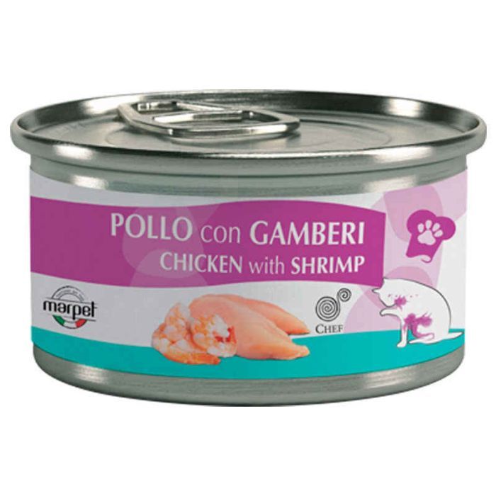 Консерви для котів Marpet Aequilibria Chef Курка з креветками 80 г (GN40/080)