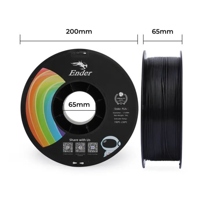 Пластик для 3D-принтера Creality PLA+ 1кг, 1.75мм, orange (3301010307) изображение 7