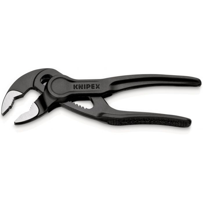 Кліщі KNIPEX COBRA XS переставні з фіксатором, 28 мм (1"), под ключ 24 мм, L-100 мм, Cr-V (87 00 100) зображення 2