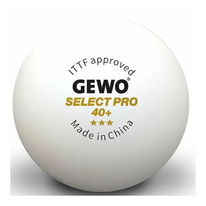 Мячик для настольного тенниса Gewo Select Pro 40+ ITTF 6 шт (86481200) (931059)