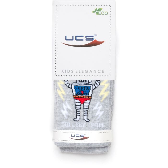 Колготки детские UCS Socks с роботом (M0C0301-2300-3B-gray)