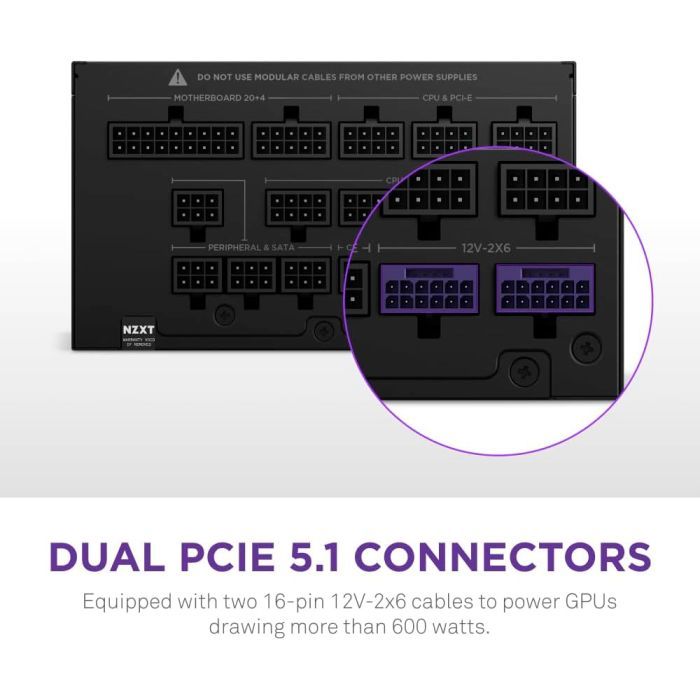 Блок питания NZXT 1500W C Series (PA-5P1BB-EU) изображение 9