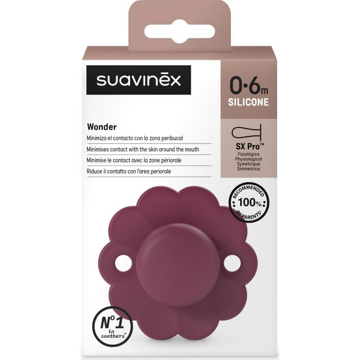 Пустушка Suavinex Wonder фізіологічна, 0-6 міс. світло-рожева (308377) зображення 3