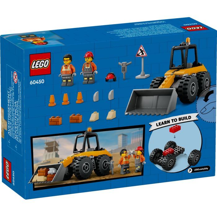 Конструктор LEGO City Желтый строительный автопогрузчик (60450) изображение 5
