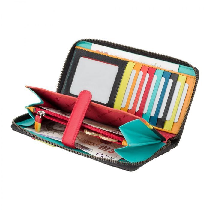 Кошелек Visconti STR5 Corfu c RFID Black Multi (STR5 BLK M) изображение 4