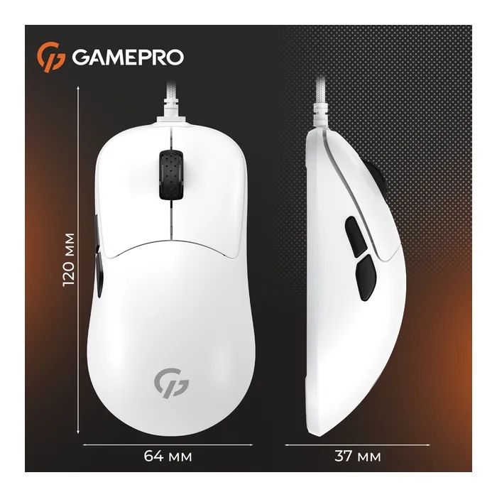 Мышка GamePro GM690D USB Black/Orange (GM690D) изображение 7
