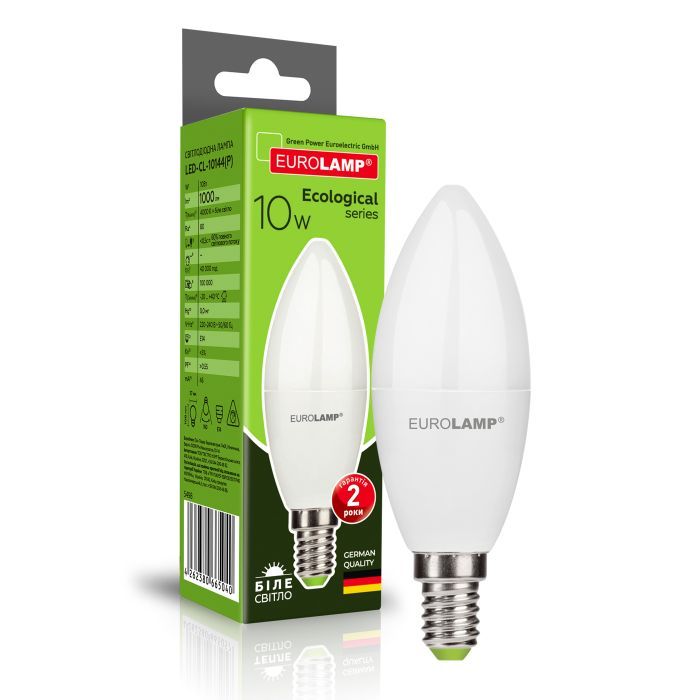Лампочка Eurolamp ECO "Р" CL 10W 1000 lm E14 4000K (LED-CL-10144(P)) изображение 2