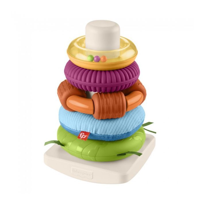 Розвиваюча іграшка Fisher-Price Пірамідка Розвиток сенсорики (HXK47) зображення 4