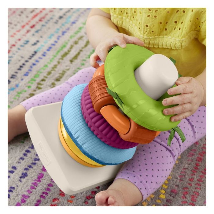 Розвиваюча іграшка Fisher-Price Пірамідка Розвиток сенсорики (HXK47) зображення 6