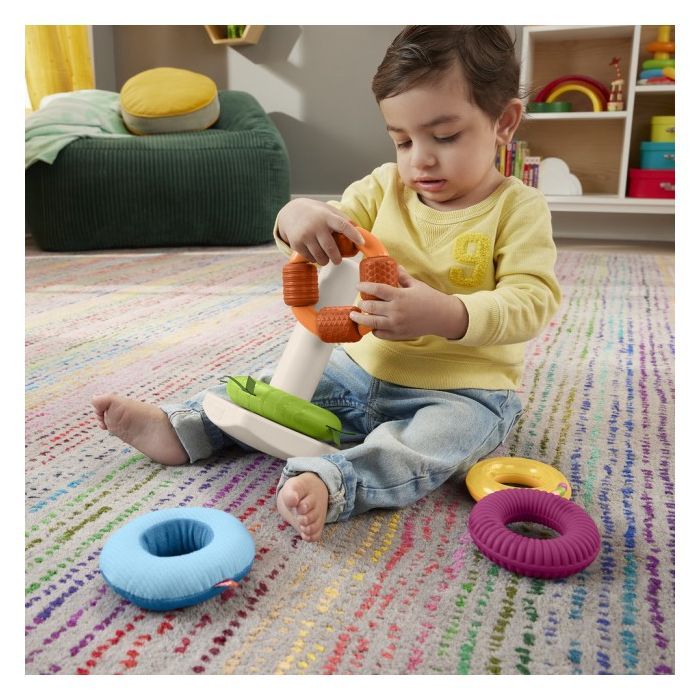Розвиваюча іграшка Fisher-Price Пірамідка Розвиток сенсорики (HXK47) зображення 7