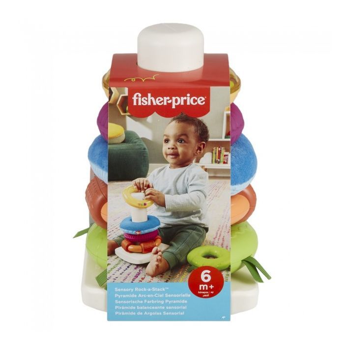 Розвиваюча іграшка Fisher-Price Пірамідка Розвиток сенсорики (HXK47) зображення 9