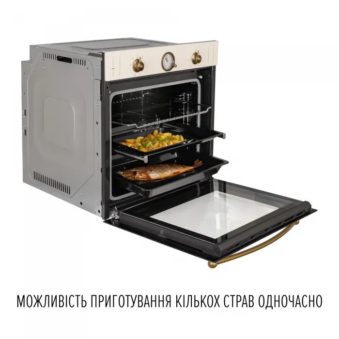 Духовой шкаф Perfelli RETRO 6A8N BEIGE изображение 10