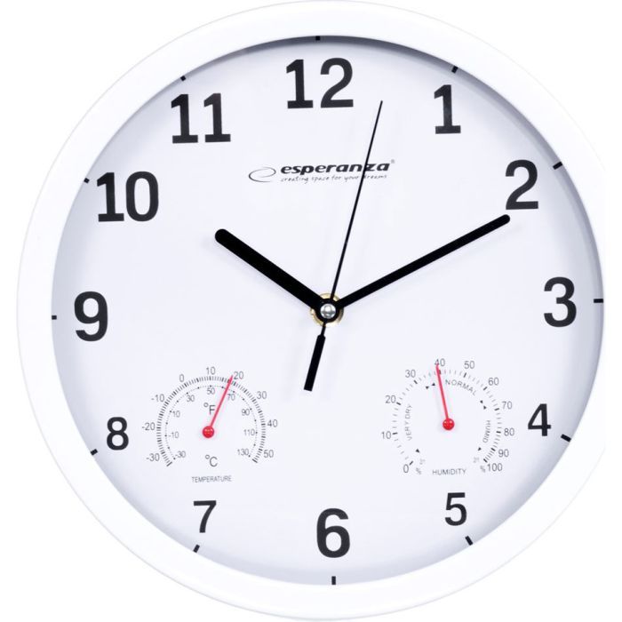 Настенные часы Esperanza Wall Clock Lyon 25см Black (EHC016K)