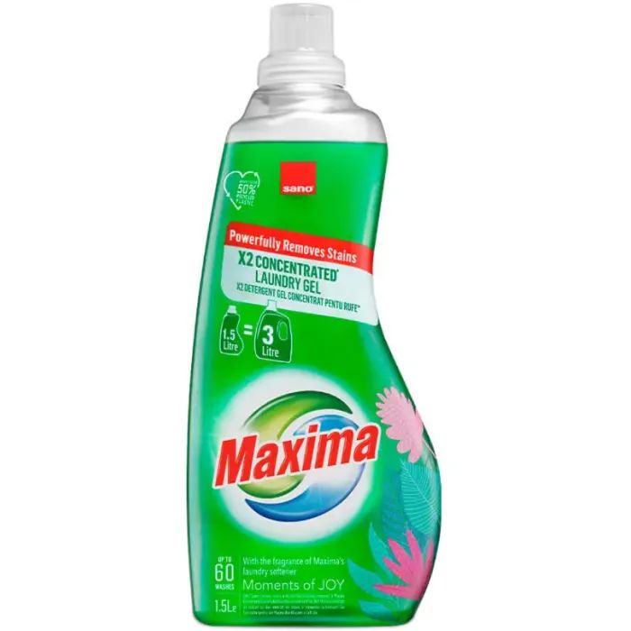 Гель для прання Sano Maxima Moments of Joy Концентрований 1.5 л (7290108356922)