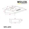 Вытяжка кухонная Weilor WPL 6092 WH изображение 9