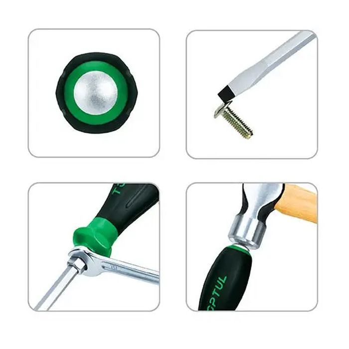 Отвертка Toptul SL шлицевая 8.0x175мм (с шестигранником ударная) (FAGF0818) изображение 2