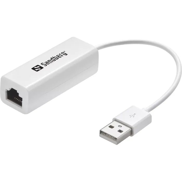Переходник USB 2.0 Type-A to Ethernet RJ45 100Mb Sandberg (133-78)