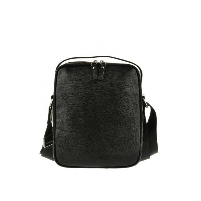 Сумка Vintage Месенджер шкіряна Чорна (14578) зображення 5
