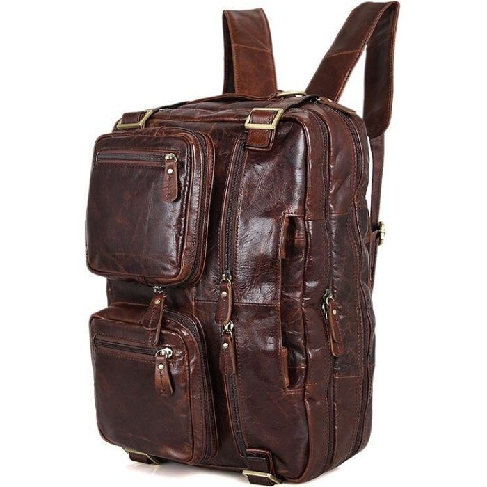 Сумка Vintage Коричневая (14590) изображение 6
